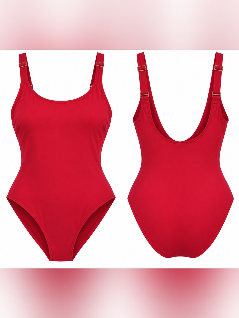 NWT Andie x Target Pink Scoop Neck One Piece Swimsuit Size M Resort Beach Cruise